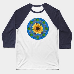 Mandala for Ukraine Baseball T-Shirt